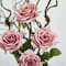 Vintage Rose Artificial Arrangement in Floral Design Pitcher